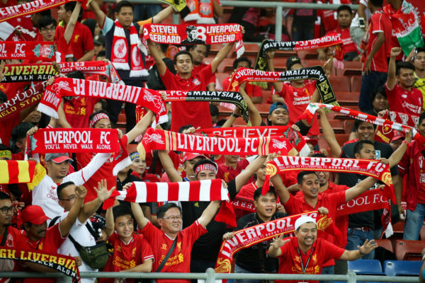 July 24, 2015- Shah Alam, Malaysia: Fans and supporters show their support for the visiting Liverpool team in their friendly match against Malaysia. Liverpool Football Club from UK is on an Asia tour.