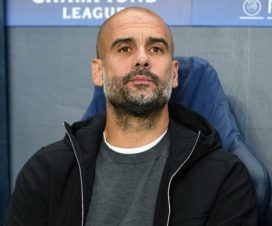 Pep Guardiola Sat In The Dugout