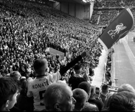 Young Fan With Flag