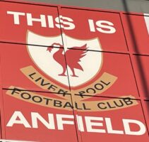 this is anfield sign on the kop