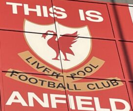 this is anfield sign on the kop