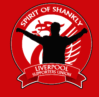 spirit of shankly badge on a red background