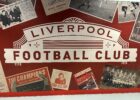 the words 'liverpool football club' surrounded by pictures