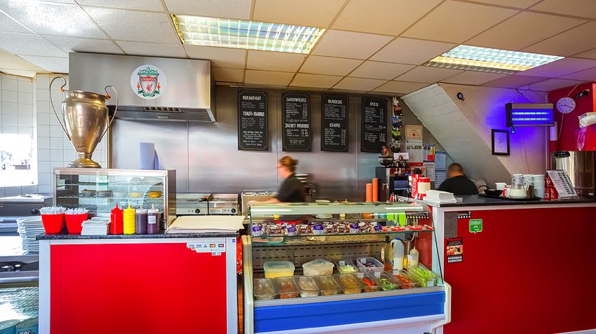 Café near Anfield Stadium