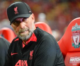 Jurgen Klopp on Liverpool Bench