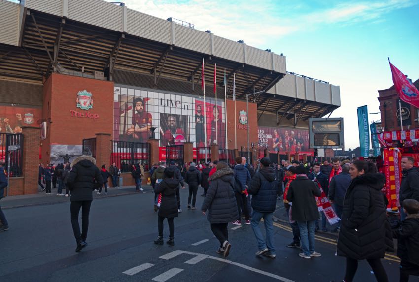 The Kop at Anfield Stadium