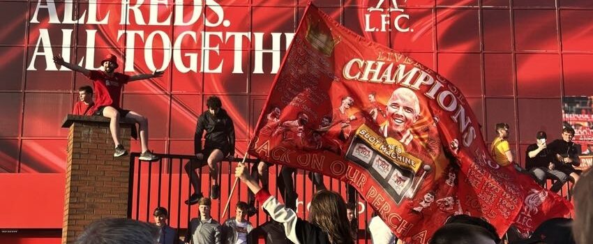 Liverpool win celebrations